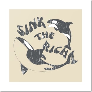 Sink The Rich Orca Whale Vintage Posters and Art